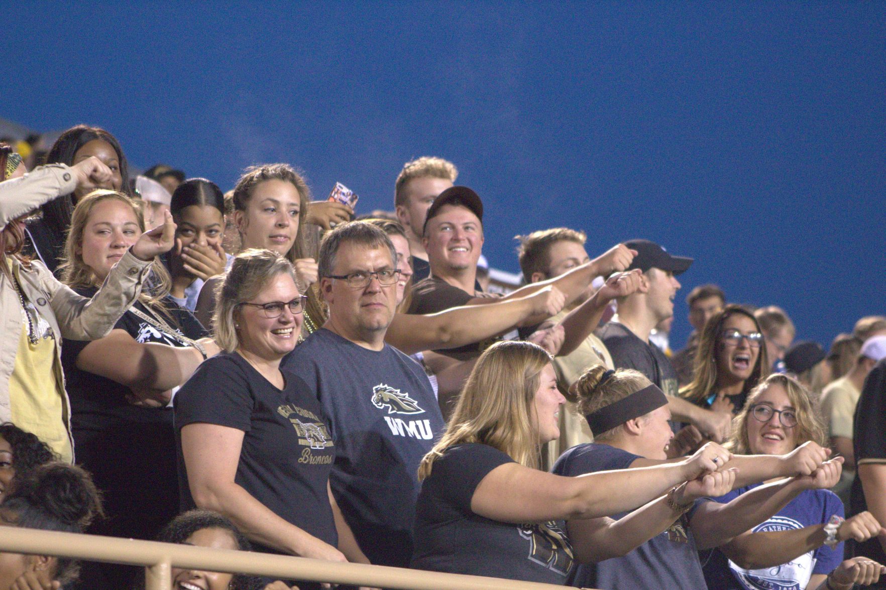 Western Michigan fans enjoy their night at Waldo Stadium, Saturday Sept. 14.
